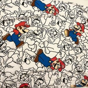 Super Mario Full Flat Sheet 81” x 57”